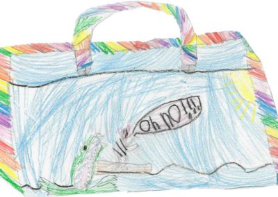 The Typing Girl Lunchbox Alligator