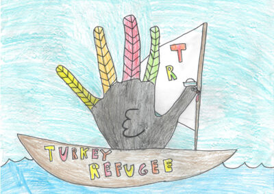 The Typing Girl Turkey Refugee